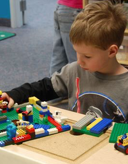 Boy with Legos